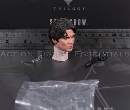 Hot Toys Scarecrow 2.0 MMS801 Jonathan Crane head sculpt with movable eyes, miniature glasses and eye adjustment tool for 1/6 scale figure