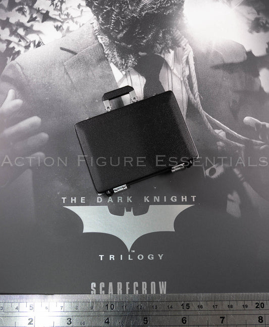 Hot Toys Scarecrow 2.0 MMS801 black openable briefcase with silver-coloured fittings – 1/6 scale