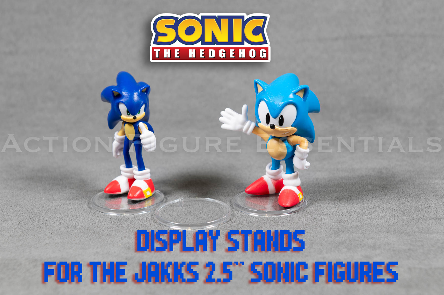 Sonic The Hedgehog (SEGA) - Display Stands - 2.5" Jakks - (Set of x10 Stands)