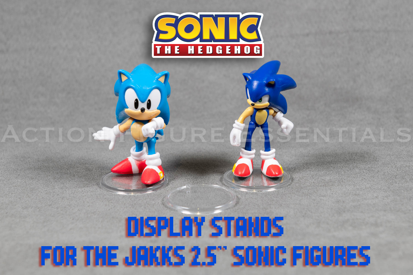 Sonic The Hedgehog (SEGA) - Display Stands - 2.5" Jakks - (Set of x10 Stands)