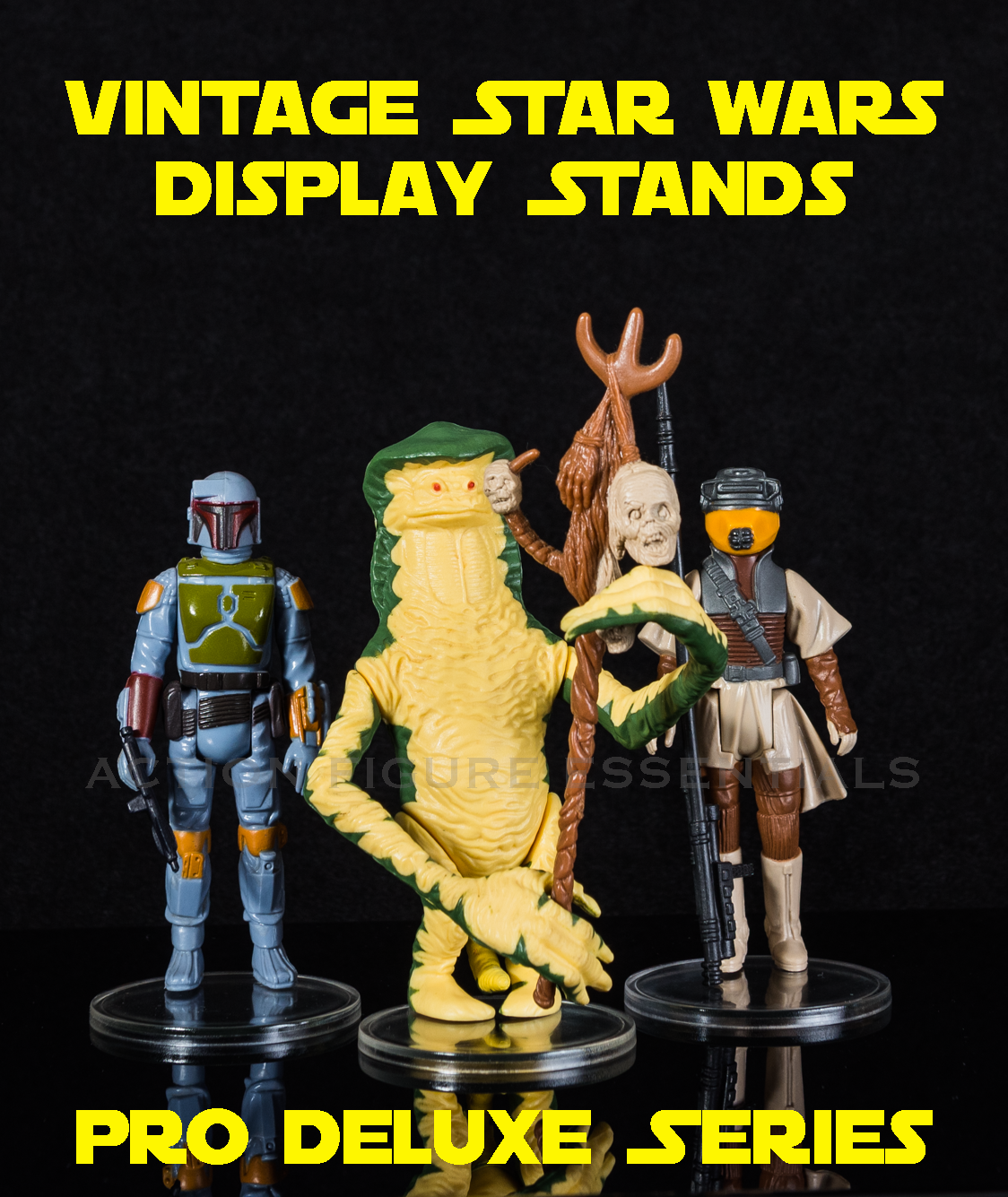 Action Figure Display Stands for Vintage Star Wars Figures - Pro Delux ...