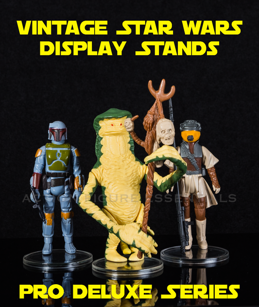 Vintage Star Wars - Pro Deluxe - Action Figure Display Stands - Large - (Set of 10 Stands)