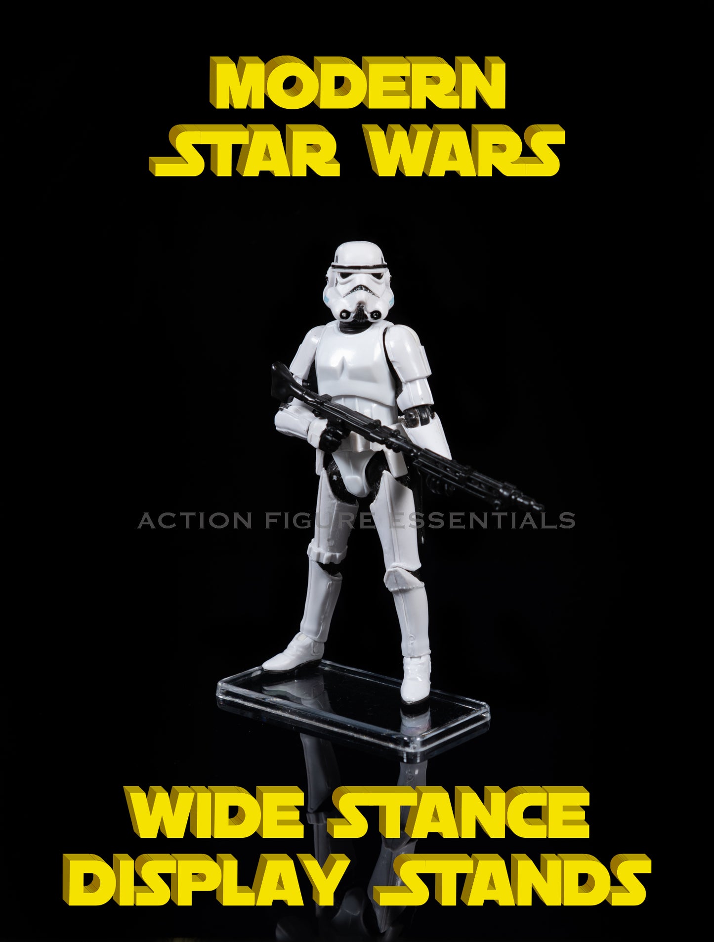 Star Wars Action Figure Display Stands - Modern Wide Stance Version - (Set of x1 Stand)