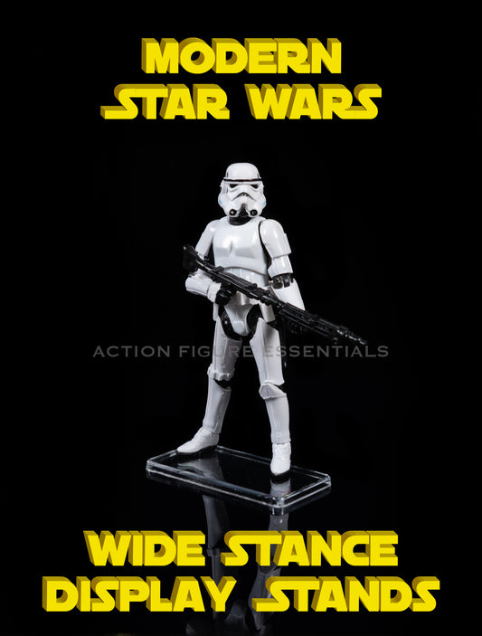 Star Wars Action Figure Display Stands - Modern Wide Stance Version - (Set of 20 Stands)