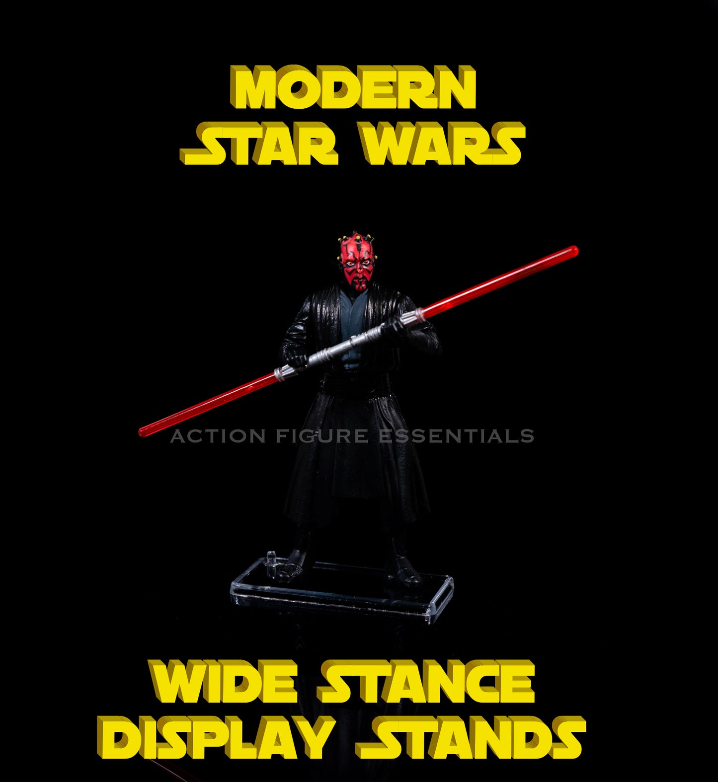 Star Wars Action Figure Display Stands - Modern Wide Stance Version - (Set of x1 Stand)