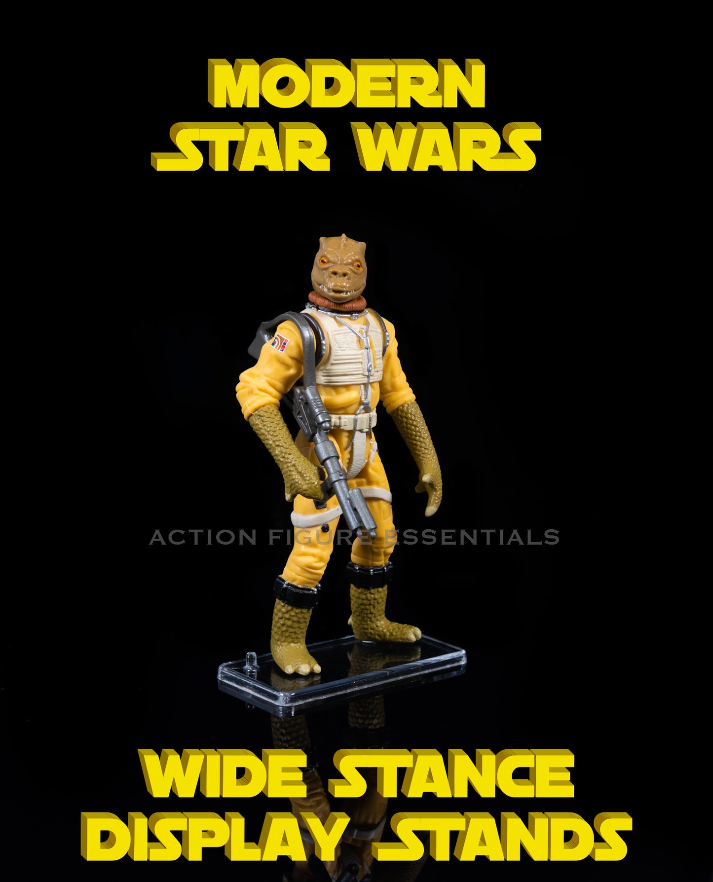 Star Wars Action Figure Display Stands - Modern Wide Stance Version - (Set of x1 Stand)