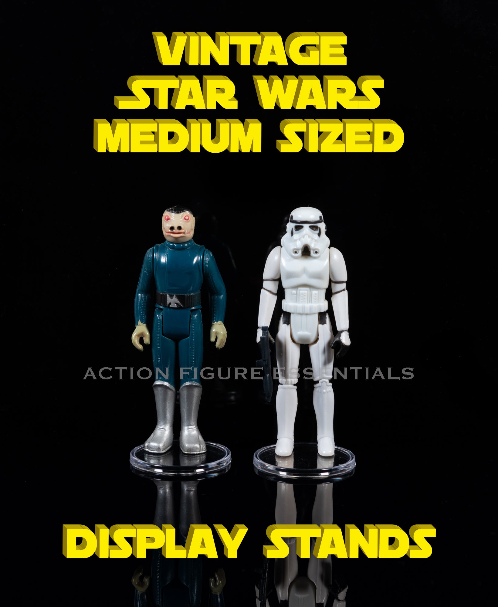 Vintage Star Wars Action Figure Display Stands - Size Medium - – Action ...