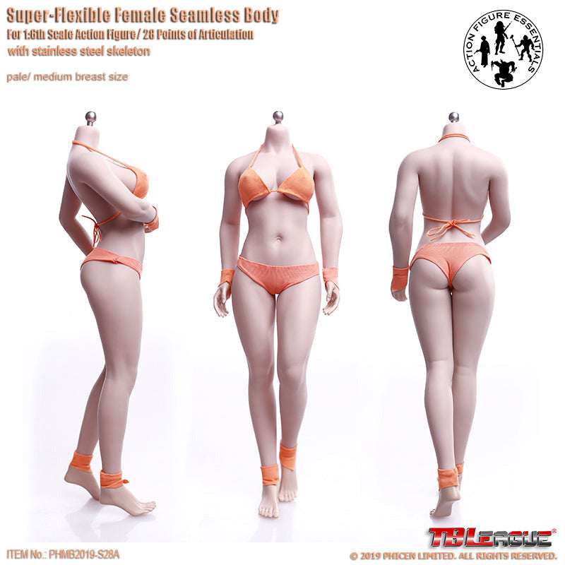 1/6 Phicen TBLeague S28A Female Super Flexible Female Seamless Buxom Action Figure Body