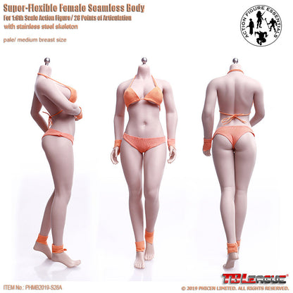 1/6 Phicen TBLeague S28A Female Super Flexible Female Seamless Buxom Action Figure Body