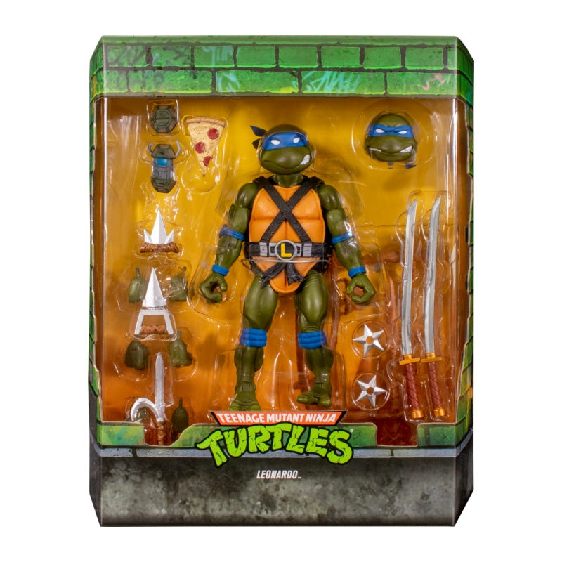 Super7 - TMNT Ultimates! Leonardo Figure (Teenage Mutant Ninja Turtles) Wave 1