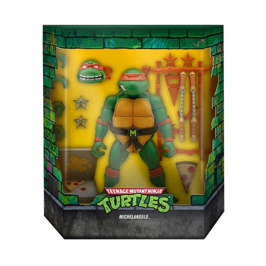 Super7 - TMNT Ultimates! Michelangelo Figure (Teenage Mutant Ninja Turtles) Wave 1