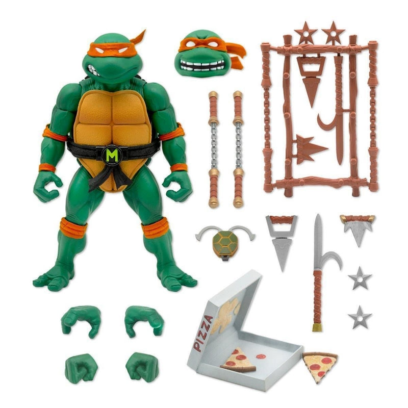 Super7 - TMNT Ultimates! Michelangelo Figure (Teenage Mutant Ninja Turtles) Wave 1