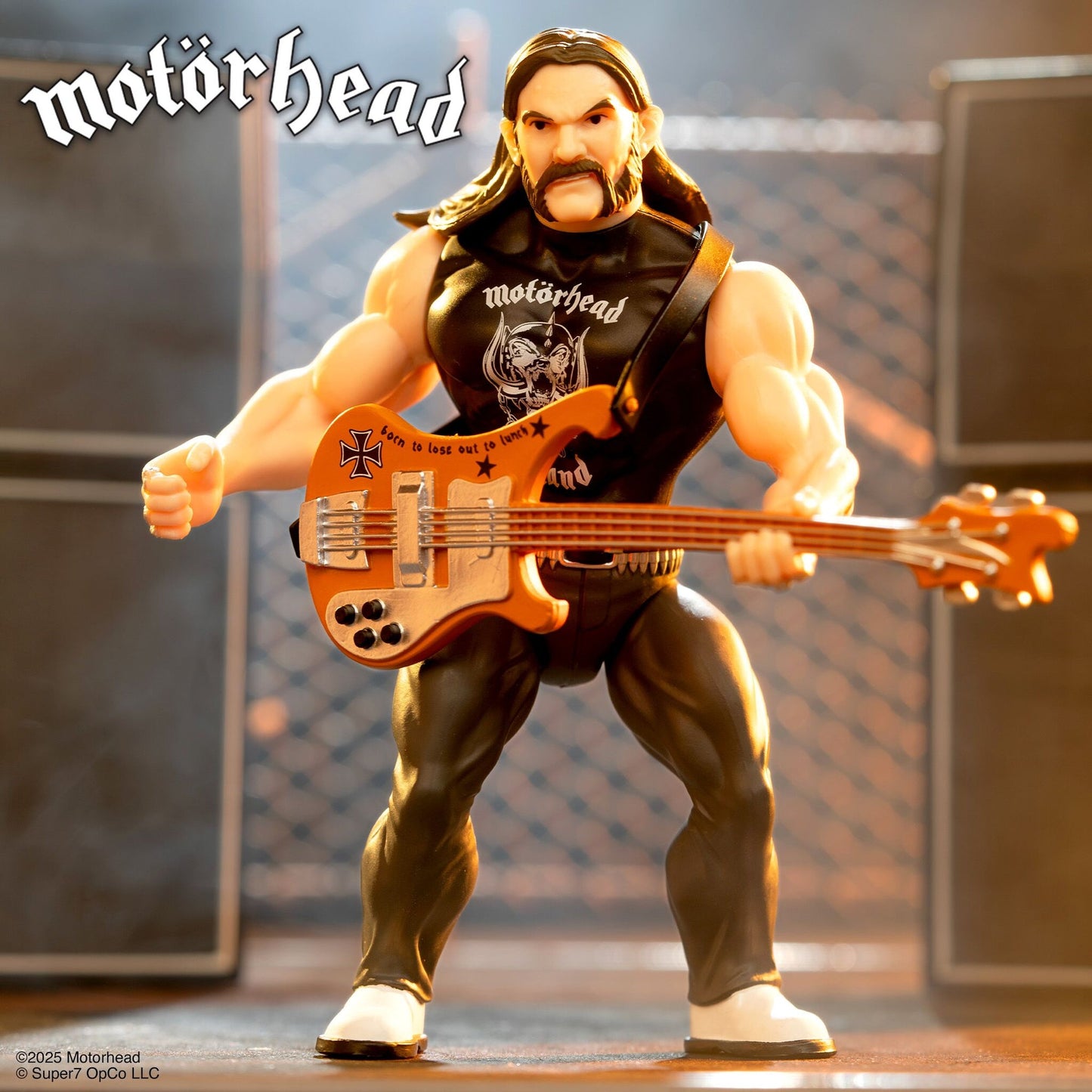 Lemmy - Motorhead - Super7 Reaction Figure - Retro Vintage Style Action Figure