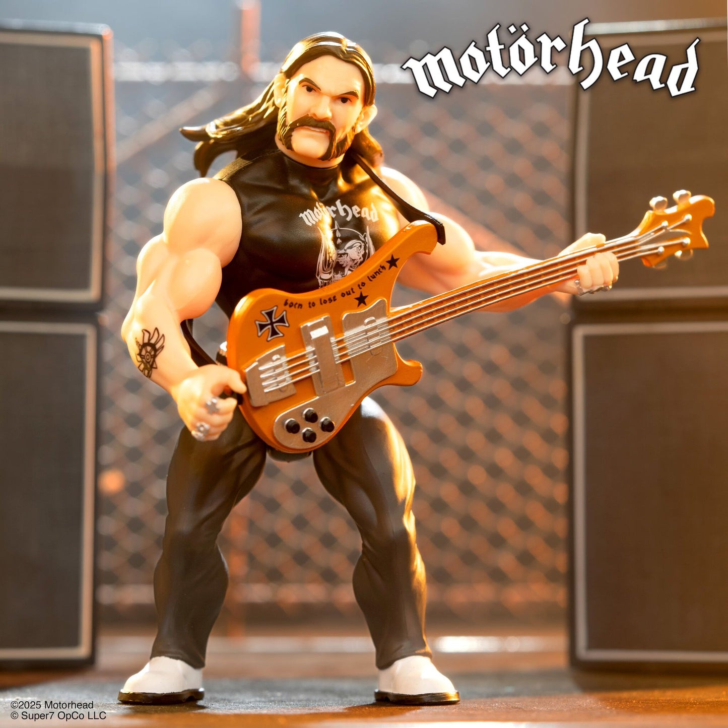 Lemmy - Motorhead - Super7 Reaction Figure - Retro Vintage Style Action Figure
