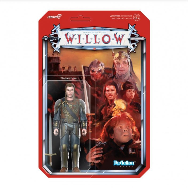 Super7 - Willow - Madmartigan ReAction Figure - Retro Action Figure Disney (Damaged Card)