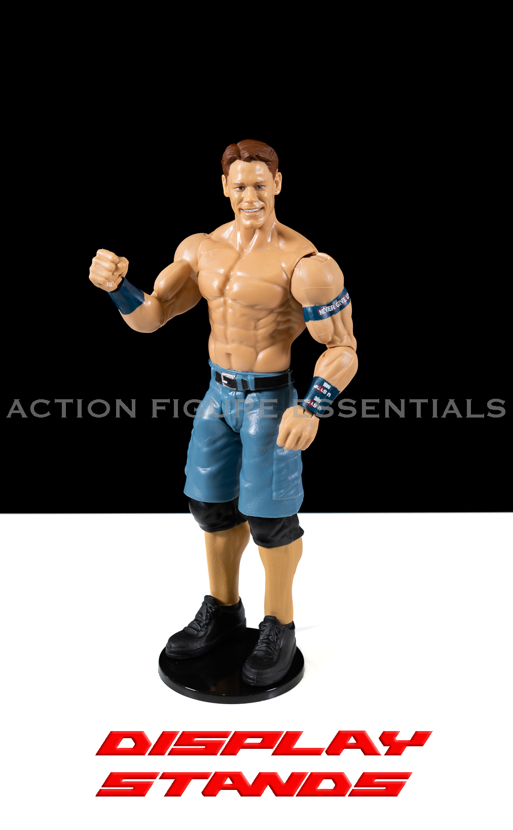 Action Figure Display Stands for WWE Wrestling Figures - Black - (Set of 10 Pro Deluxe Stands)