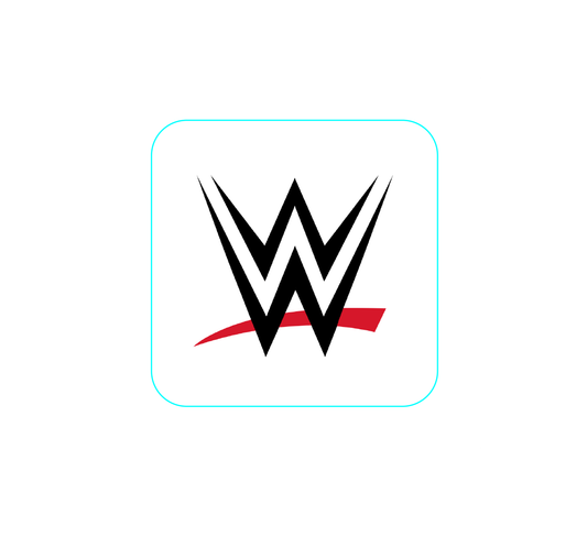WWE Logo Clear Sticker – Compatible with WWE Pro DX Action Figure Stands