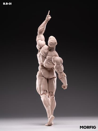 INART 1/12 Blank Male Body White – Custom Action Figure