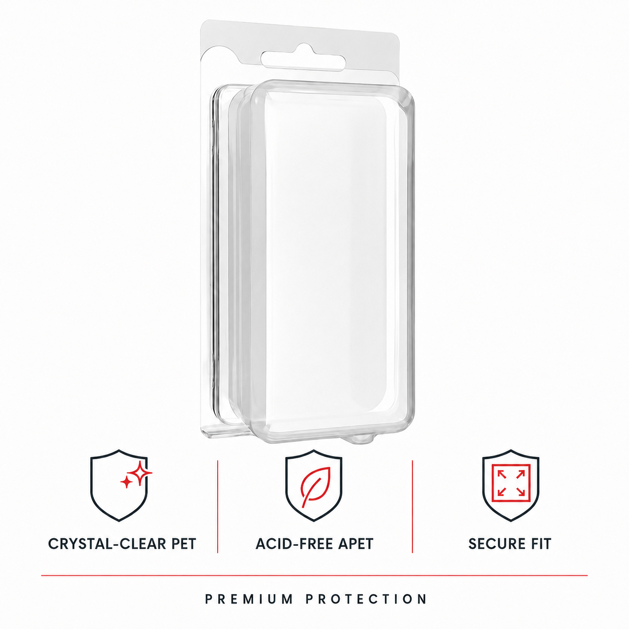 Evoretro large clear protectors for 3.75 inch carded action figures