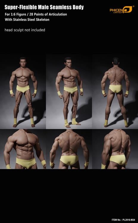 1/6 Phicen TBLeague M34 Male Action Figure Muscle Body