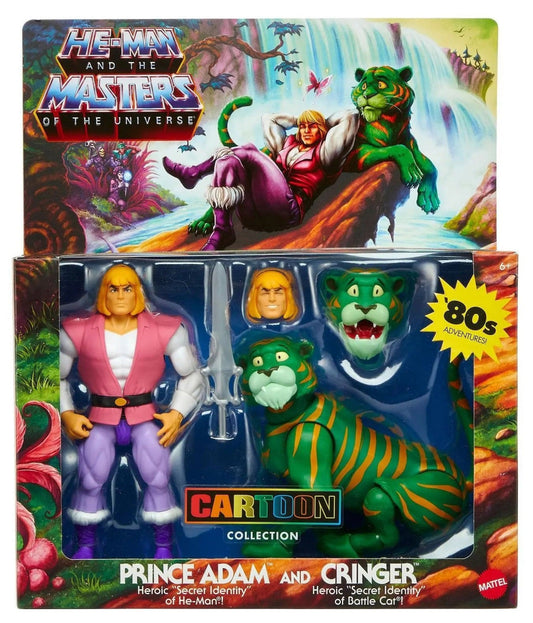 Masters Of The Universe Origins Action Figure 2-Pack Prince Adam & Cringer (Cartoon Collection) Mattel MOTU