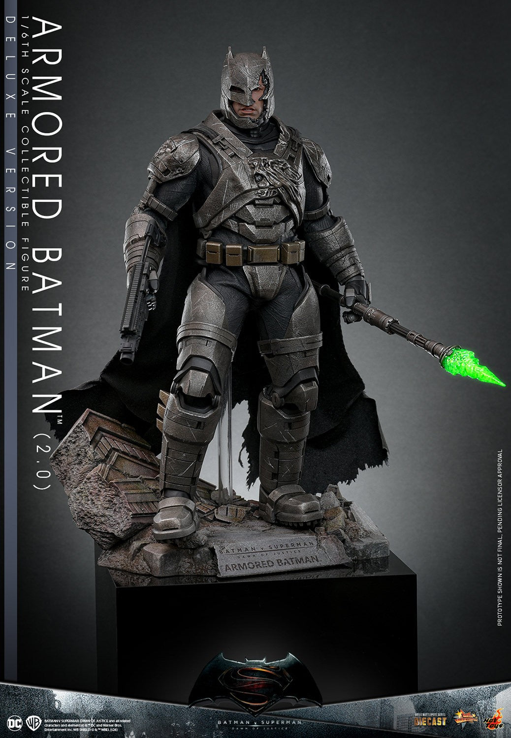 Hot Toys - Armoured Batman - BVS - Deluxe Version 2.0 Diecast - MMS743D63 - 1:6 Scale DC Action Figure