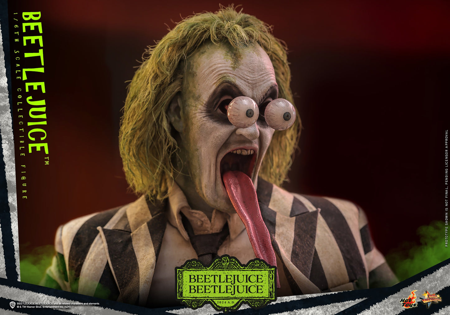 Hot Toys MMS767 Beetlejuice Beetlejuice 1/6 Scale Collectible Figure – Factory-Sealed Shipper Included