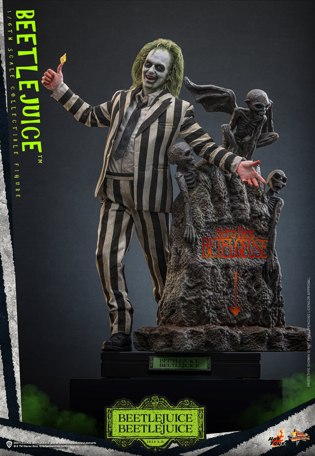 Hot Toys MMS767 Beetlejuice Beetlejuice 1/6 Scale Collectible Figure – Factory-Sealed Shipper Included