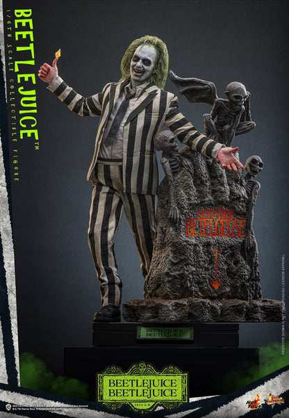 Hot Toys MMS767 Beetlejuice Beetlejuice 1/6 Scale Collectible Figure – Factory-Sealed Shipper Included