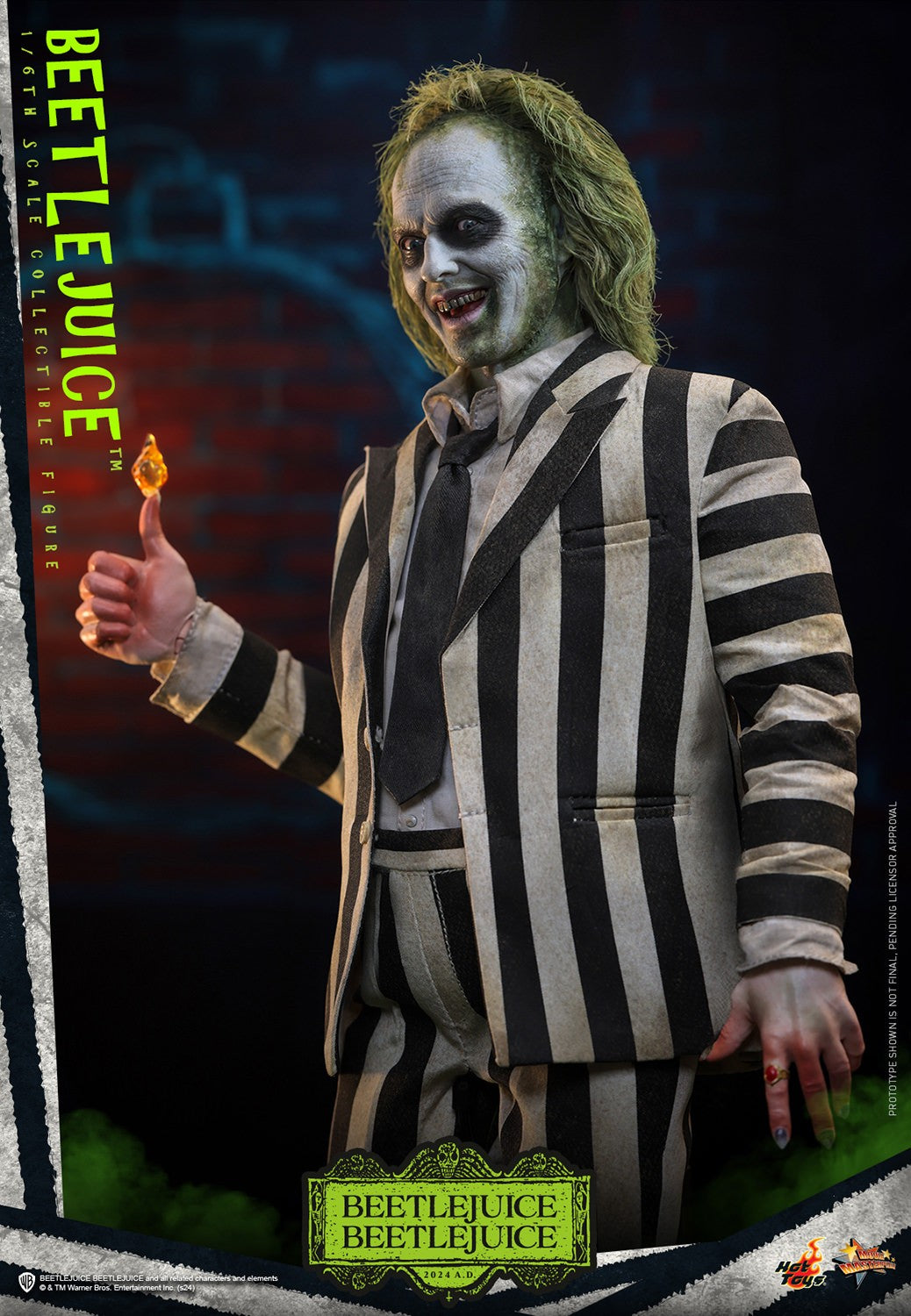 Hot Toys MMS767 Beetlejuice Beetlejuice 1/6 Scale Collectible Figure – Factory-Sealed Shipper Included