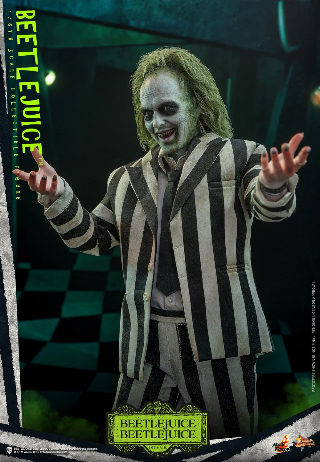 Hot Toys MMS767 Beetlejuice Beetlejuice 1/6 Scale Collectible Figure – Factory-Sealed Shipper Included