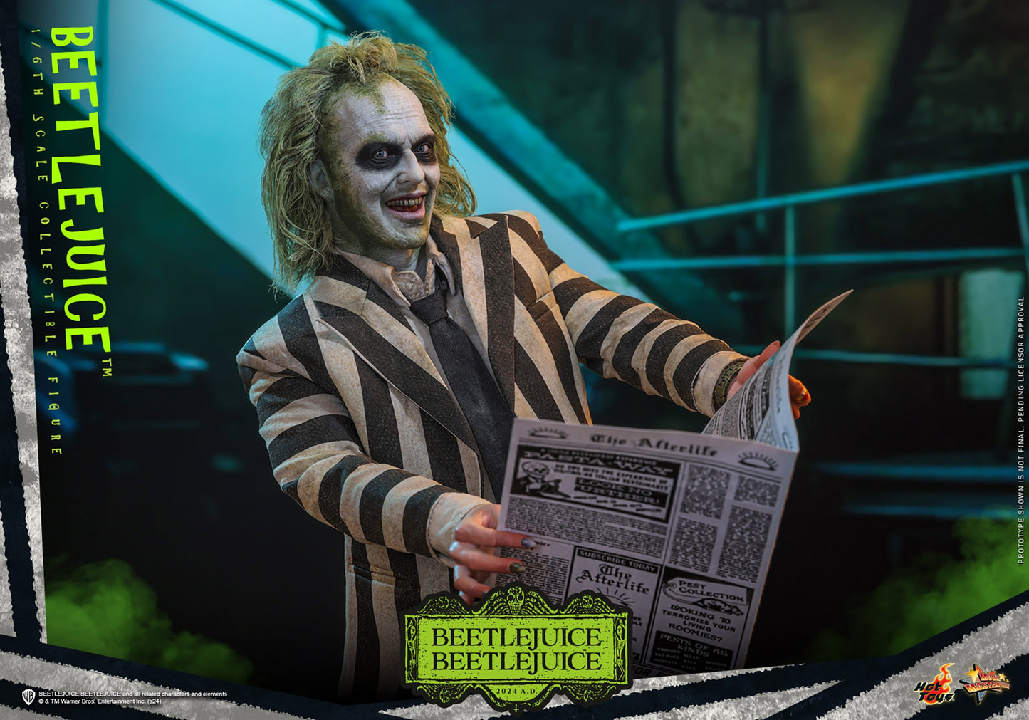 Hot Toys MMS767 Beetlejuice Beetlejuice 1/6 Scale Collectible Figure – Factory-Sealed Shipper Included