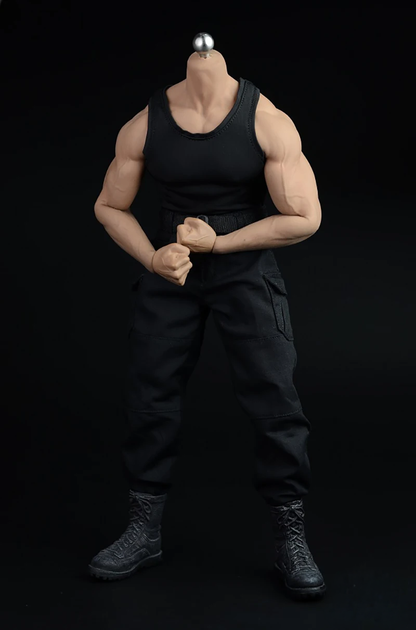 1/6 Scale Male Tactical Outfit Sets – Military Green & Black Combat Clothing with Boots for 12” Action Figures