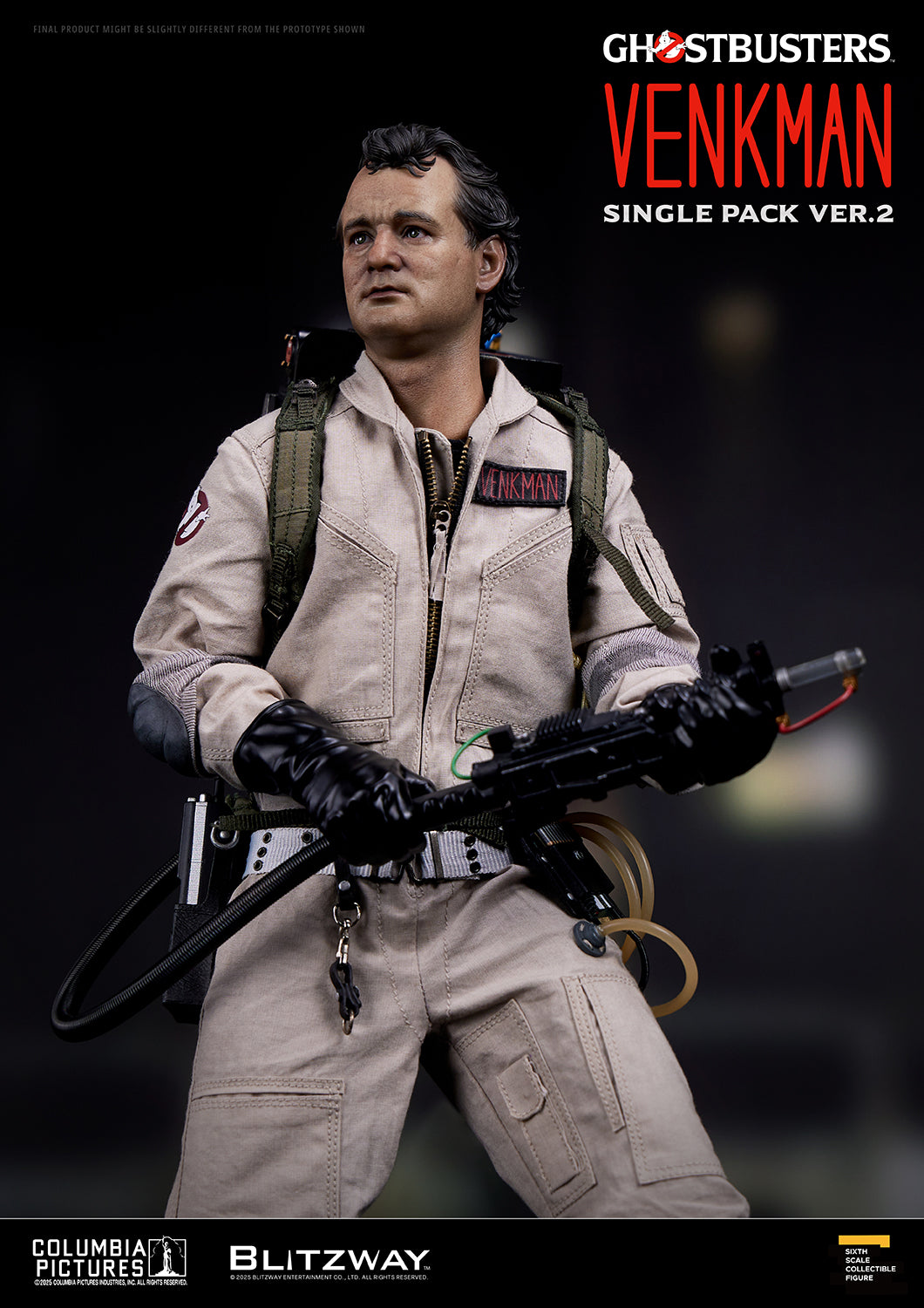 Blitzway BW-UMS-12401 Dr. Peter Venkman 1/6 scale Ghostbusters figure with factory-sealed outer shipper