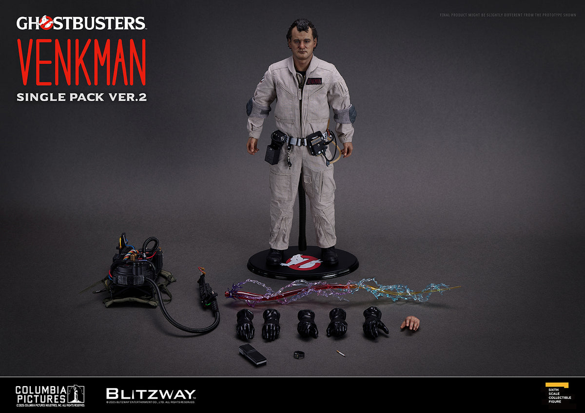 Blitzway BW-UMS-12401 Dr. Peter Venkman 1/6 scale Ghostbusters figure with factory-sealed outer shipper