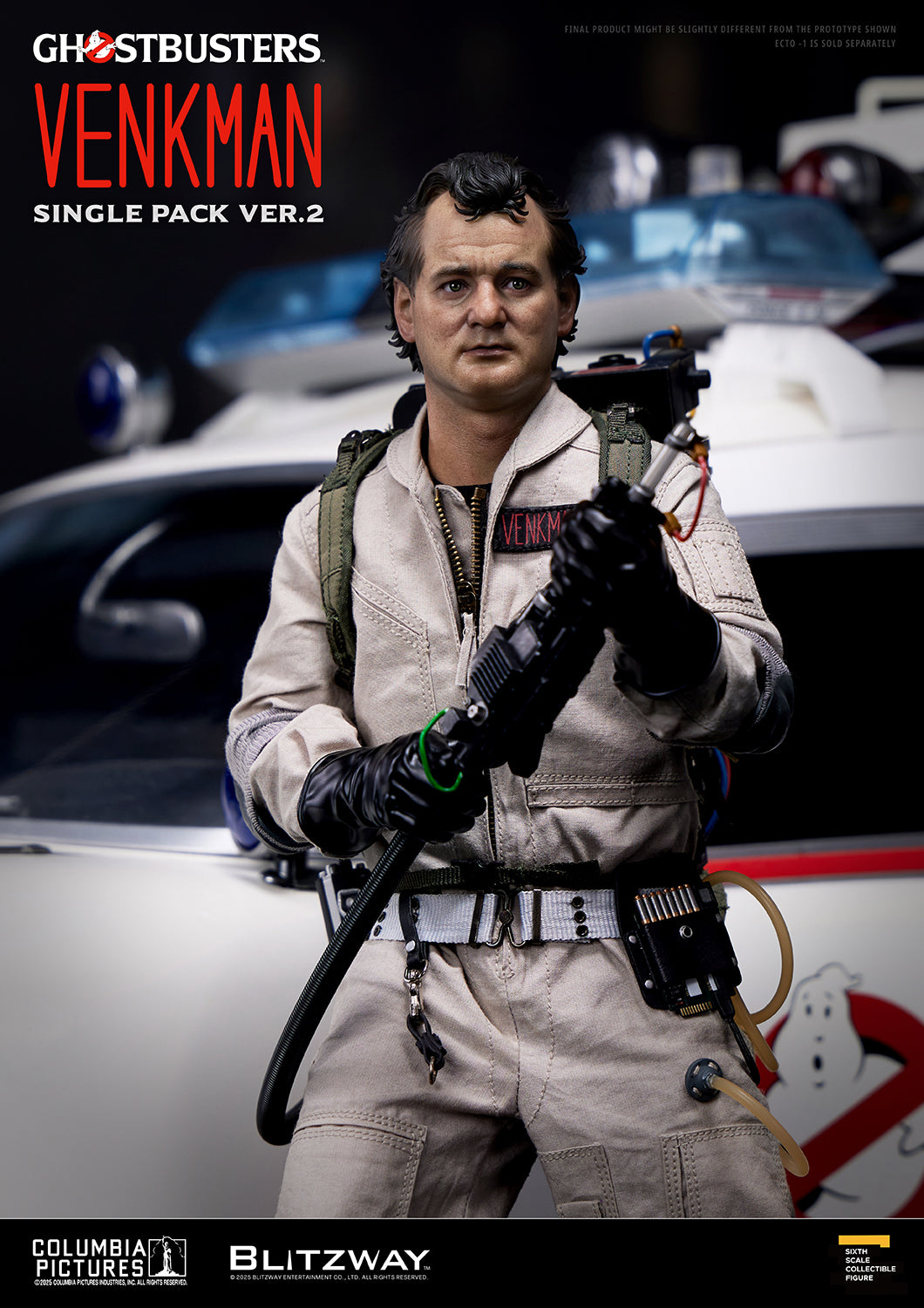 Blitzway Ghostbusters Ver.2 1/6 scale four-figure set featuring Venkman, Stantz, Spengler and Zeddemore.
