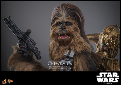 Hot Toys MMS766 Chewbacca with Disassembled C-3PO Star Wars The Empire Strikes Back 1/6 Scale Collectible Figure – Factory-Sealed Shipper Included