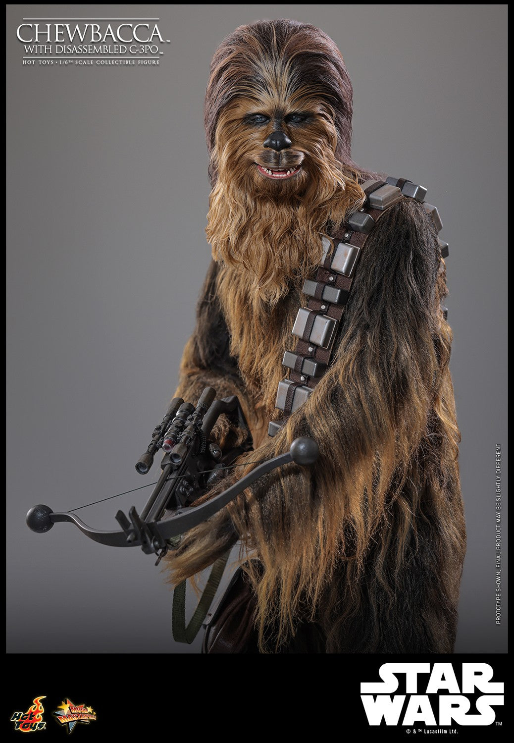Hot Toys MMS766 Chewbacca with Disassembled C-3PO Star Wars The Empire Strikes Back 1/6 Scale Collectible Figure – Factory-Sealed Shipper Included