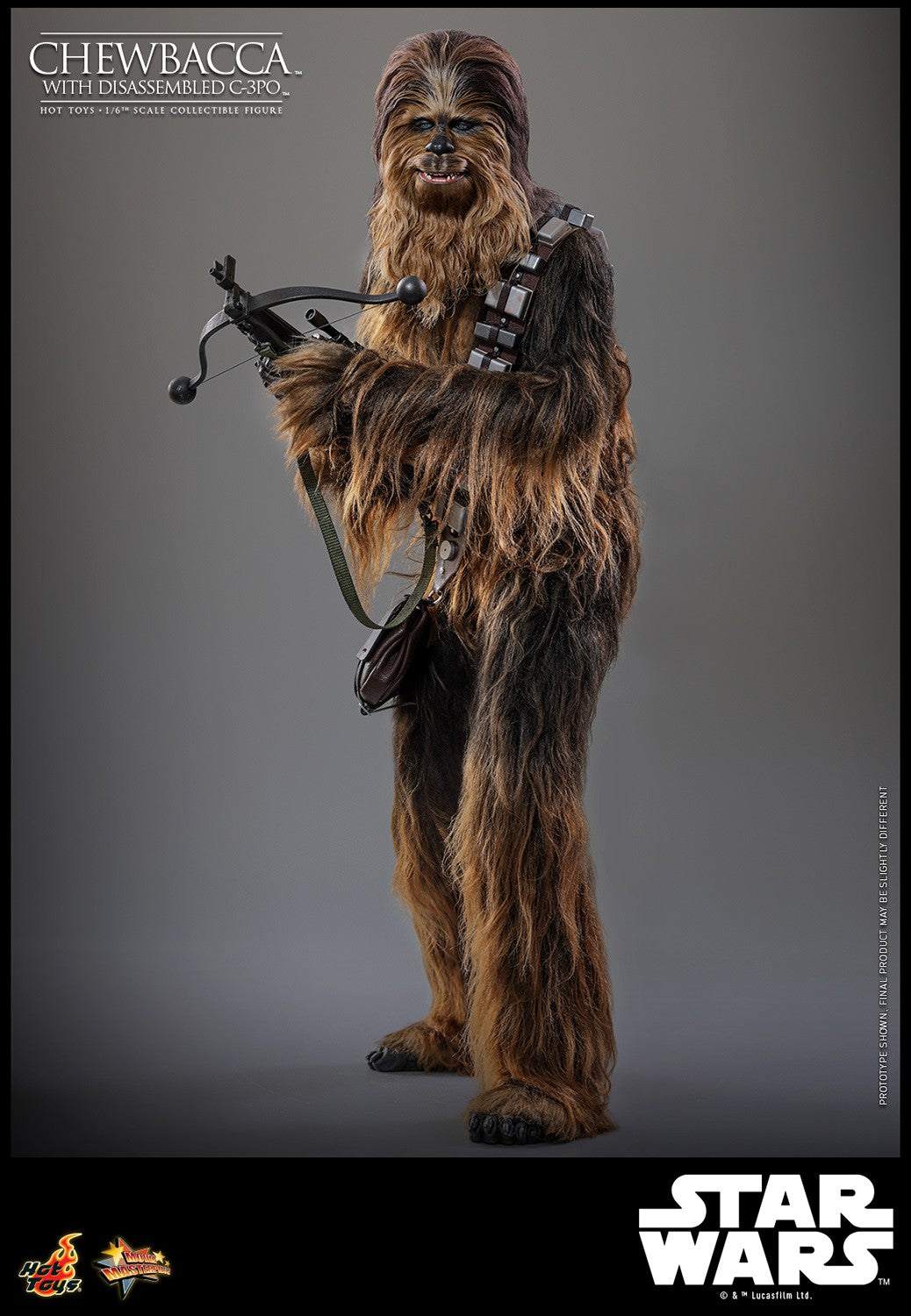 Hot Toys MMS766 Chewbacca with Disassembled C-3PO Star Wars The Empire Strikes Back 1/6 Scale Collectible Figure – Factory-Sealed Shipper Included