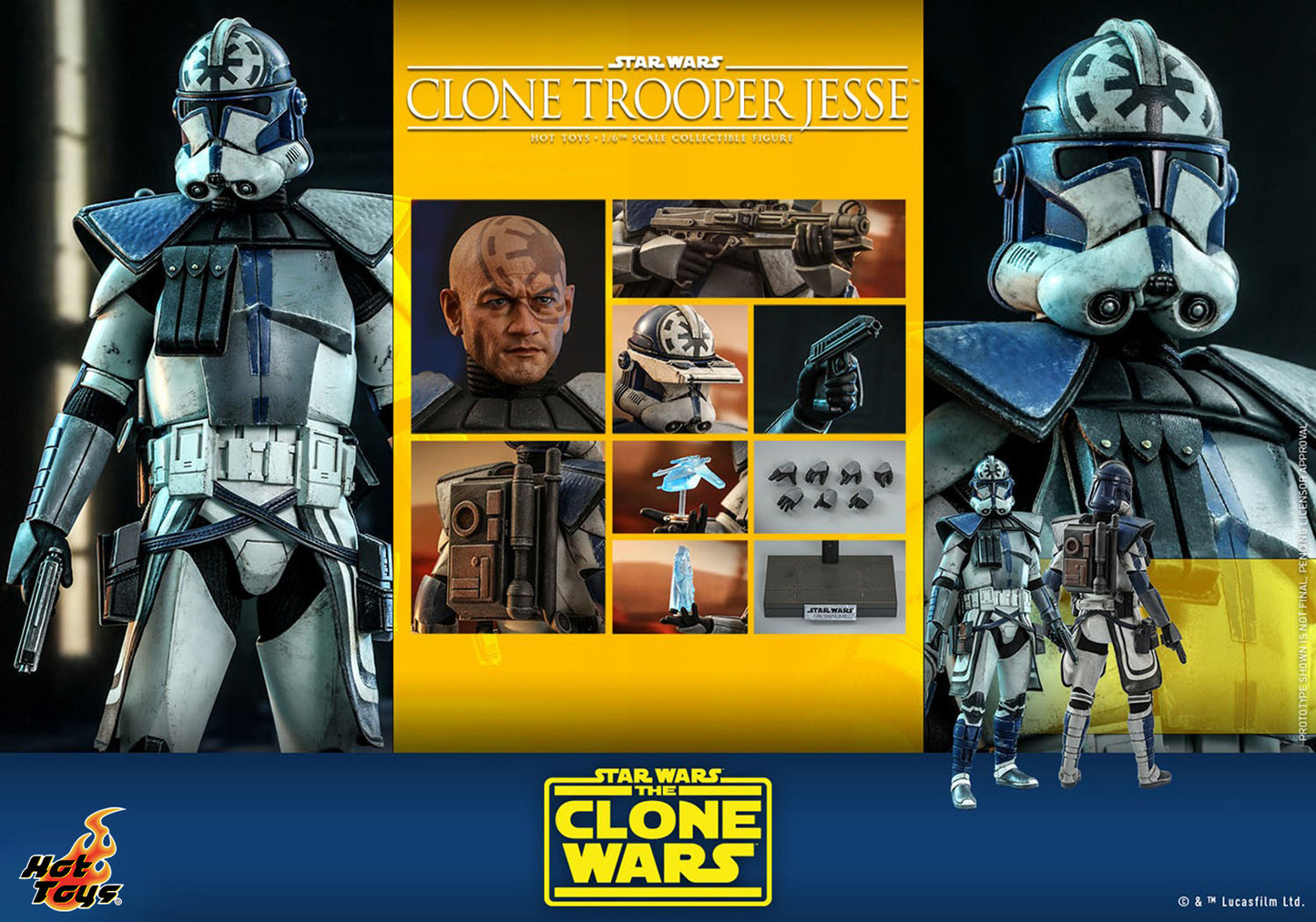 Hot Toys - Clone Trooper Jesse - Star Wars - Clone Wars - TMS064 - 1:6 Scale Action Figure