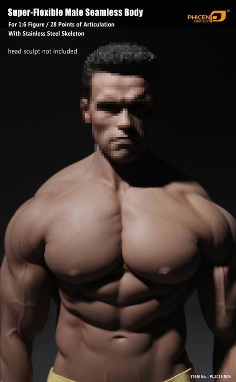 1/6 Phicen TBLeague M34 Male Action Figure Muscle Body