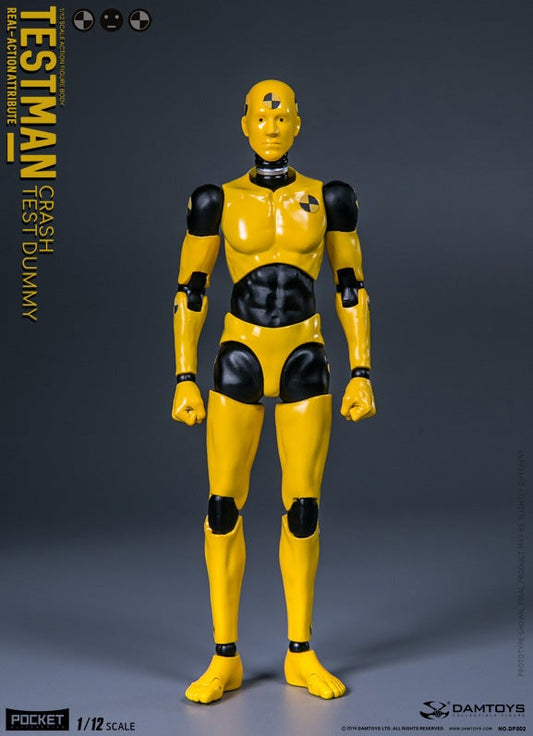 1/12 Action Figure TestMan - Crash Test Dummy - Body Damtoys DPS02 + Display Stand