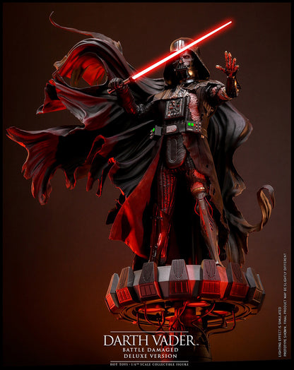 Hot Toys DX45 Darth Vader (Battle Damaged) Deluxe Version Star Wars 1/6 Scale Collectible Figure – Factory-Sealed Shipper Included