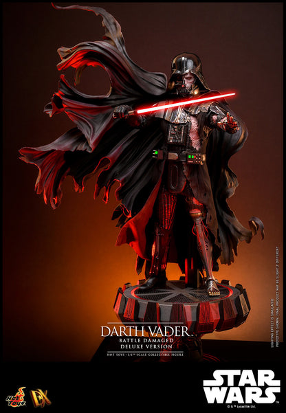 Hot Toys DX45 Darth Vader (Battle Damaged) Deluxe Version Star Wars 1/6 Scale Collectible Figure – Factory-Sealed Shipper Included