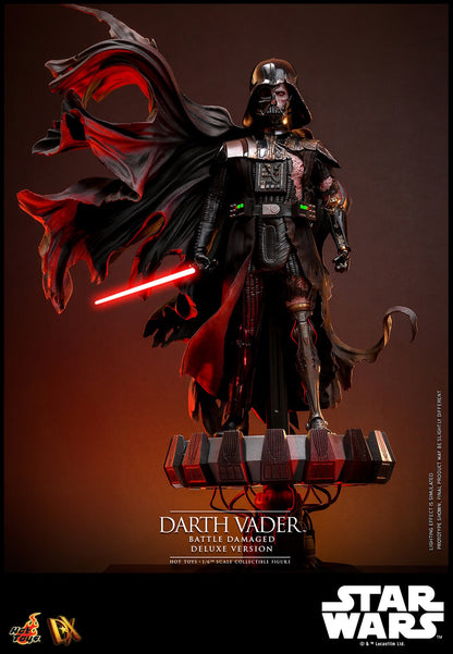 Hot Toys DX45 Darth Vader (Battle Damaged) Deluxe Version Star Wars 1/6 Scale Collectible Figure – Factory-Sealed Shipper Included