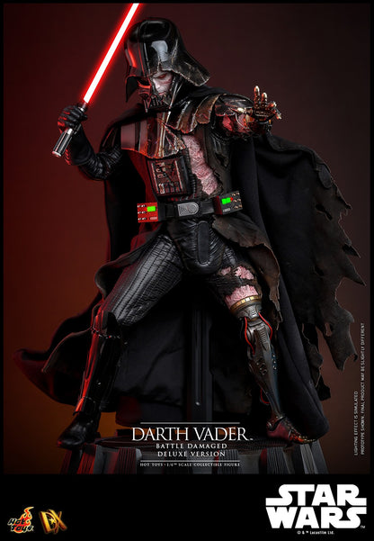 Hot Toys DX45 Darth Vader (Battle Damaged) Deluxe Version Star Wars 1/6 Scale Collectible Figure – Factory-Sealed Shipper Included