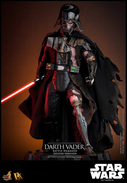 Hot Toys DX45 Darth Vader (Battle Damaged) Deluxe Version Star Wars 1/6 Scale Collectible Figure – Factory-Sealed Shipper Included