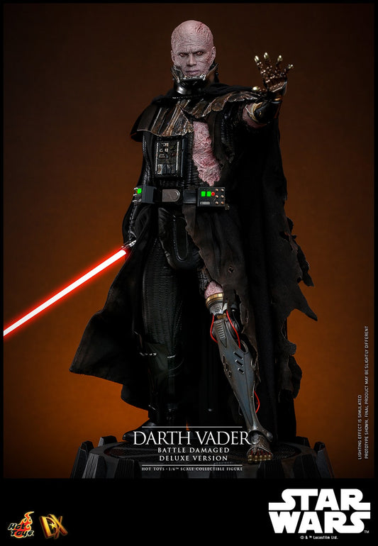 Hot Toys DX45 Darth Vader (Battle Damaged) Deluxe Version Star Wars 1/6 Scale Collectible Figure – Factory-Sealed Shipper Included