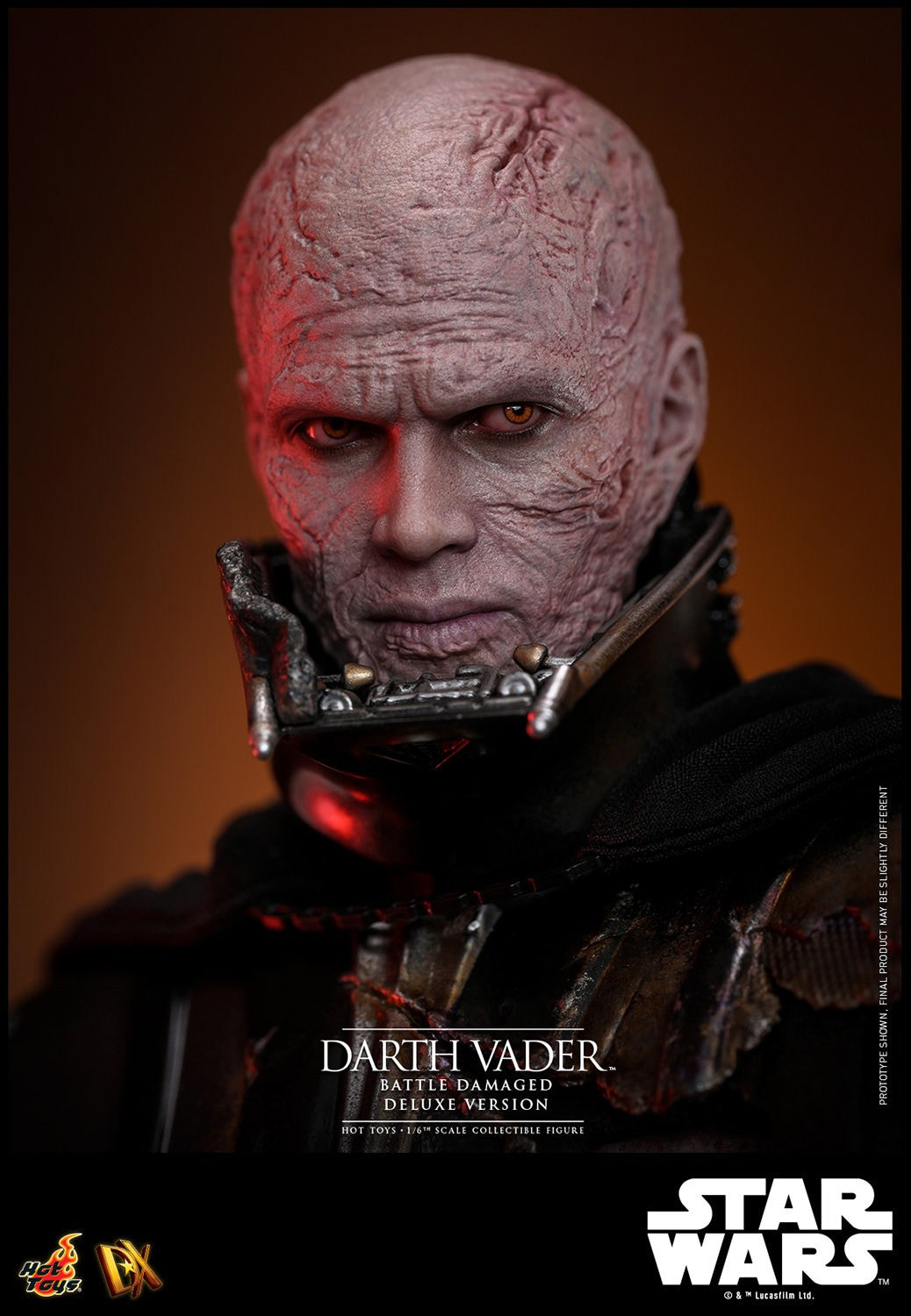 Hot Toys DX45 Darth Vader (Battle Damaged) Deluxe Version Star Wars 1/6 Scale Collectible Figure – Factory-Sealed Shipper Included