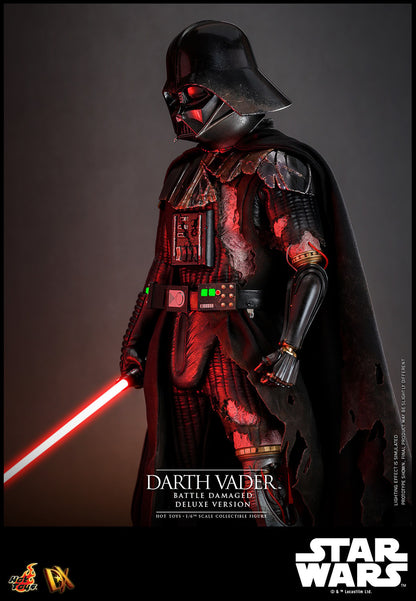 Hot Toys DX45 Darth Vader (Battle Damaged) Deluxe Version Star Wars 1/6 Scale Collectible Figure – Factory-Sealed Shipper Included